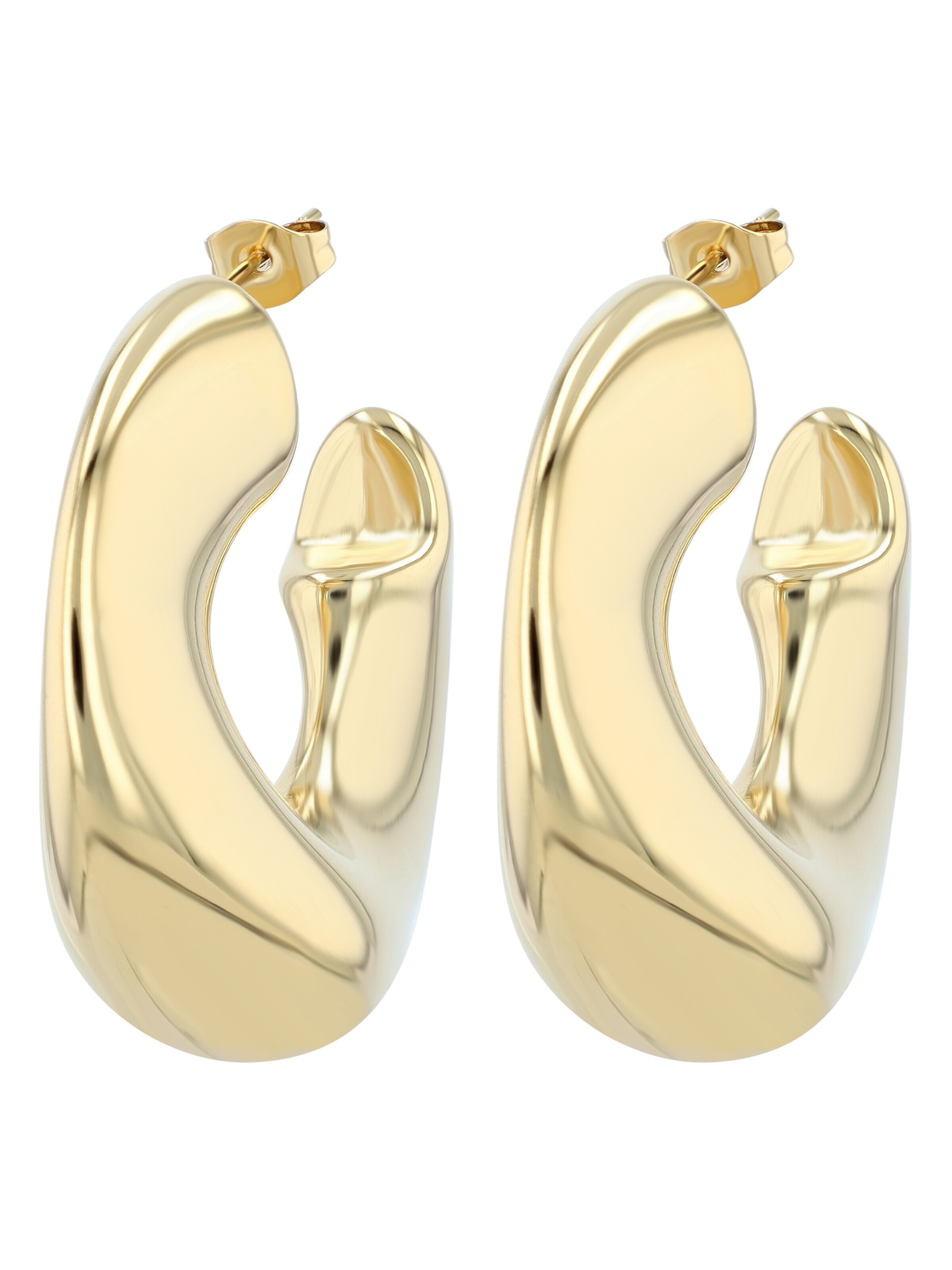 Akzent Earrings 'wasserfest' in Gold