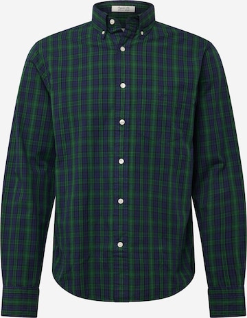 GANT - Ajuste regular Camisa en verde: frente