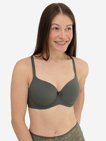 SugarShape T-shirt Bra ' True ' in Green: front