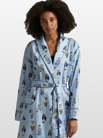 Polo Ralph Lauren Dressing gown ' Iconic Bear ' in Blue: front