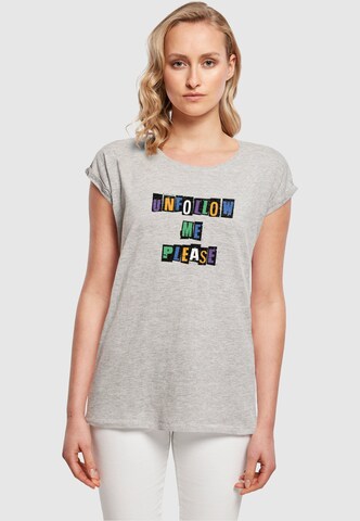 Merchcode Shirt 'Please X' in Grey: front