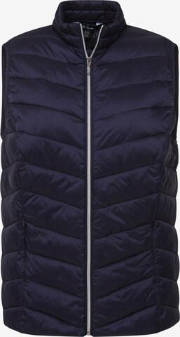 Ulla Popken Bodywarmer in Blauw: voorkant