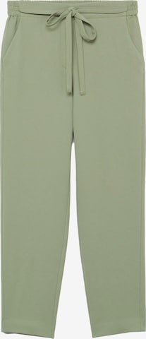 MANGO Spodnie 'Semiflu' w kolorze zielony: przód