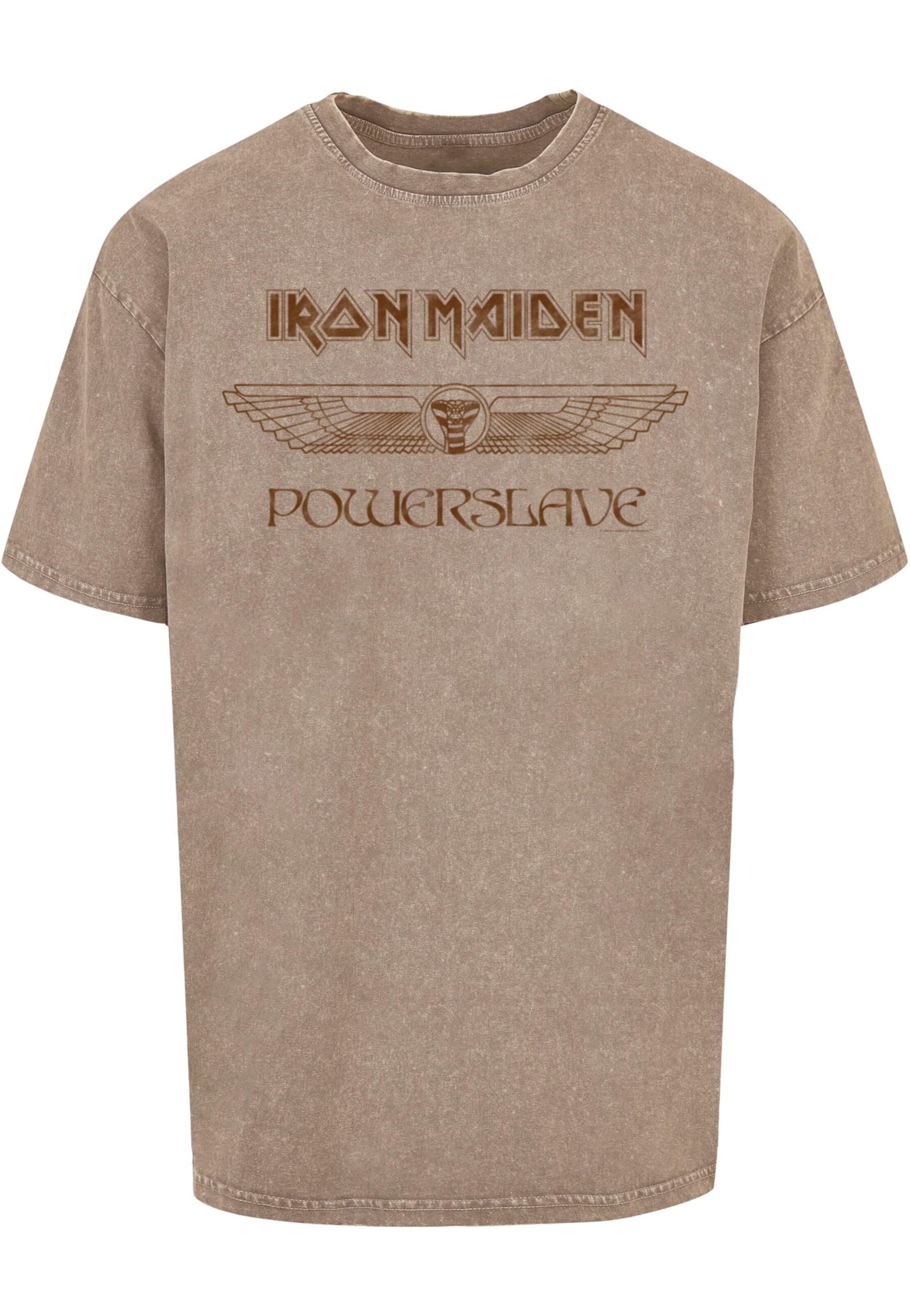 T-Shirt 'Powerslave' Merchcode en marron : devant