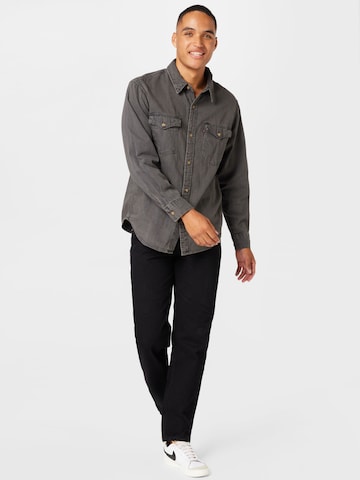LEVI'S ® Regularny krój Koszula 'Relaxed Fit Western' w kolorze czarny
