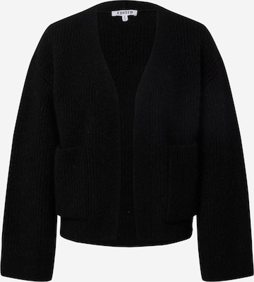 EDITED Knit Cardigan 'Henriette' in Black: front