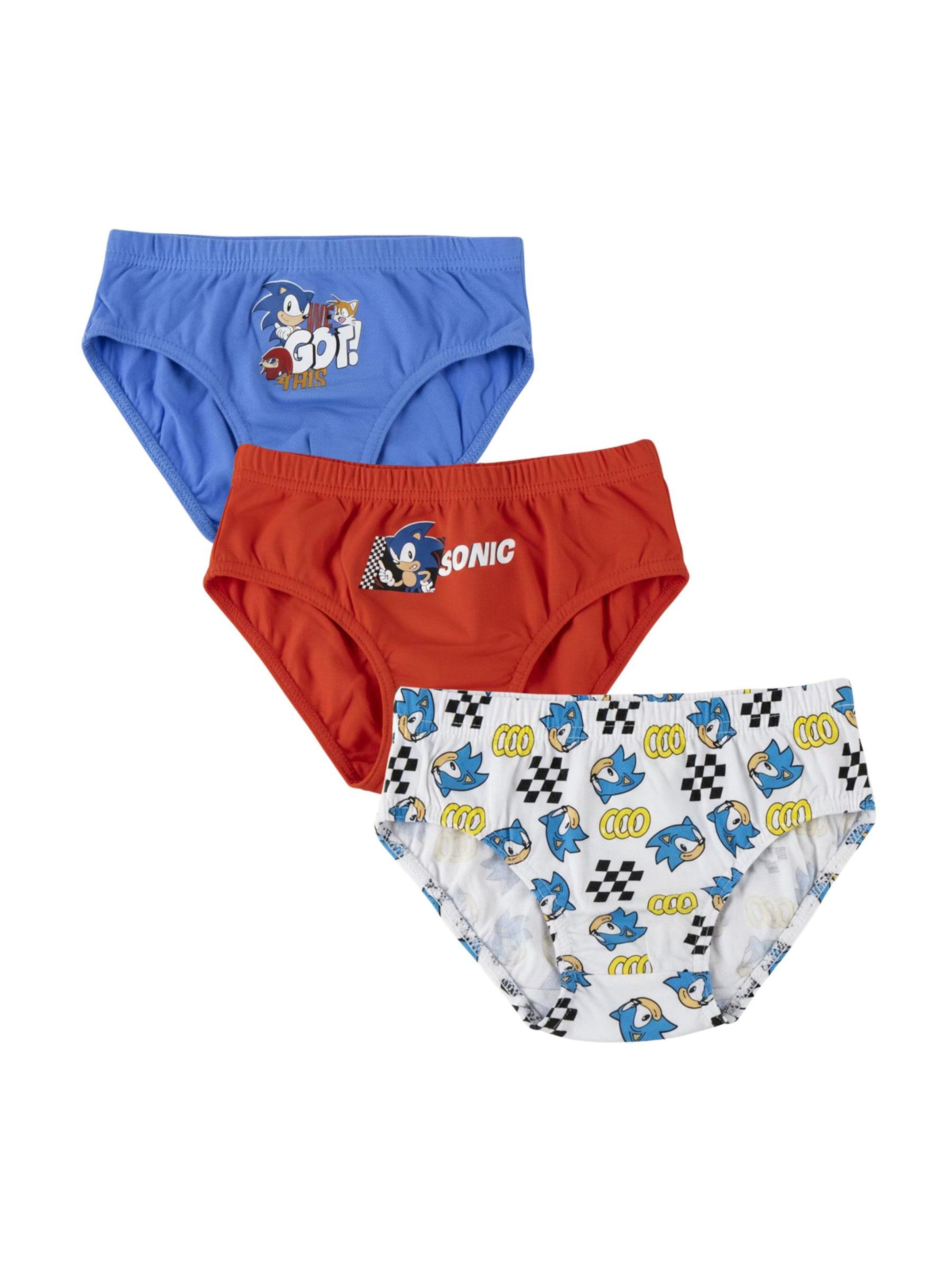 DISNEY Underpants 'Jungen Unterwäsche-Set Single Jersey 3-teilig – Sonic' in Blue: front