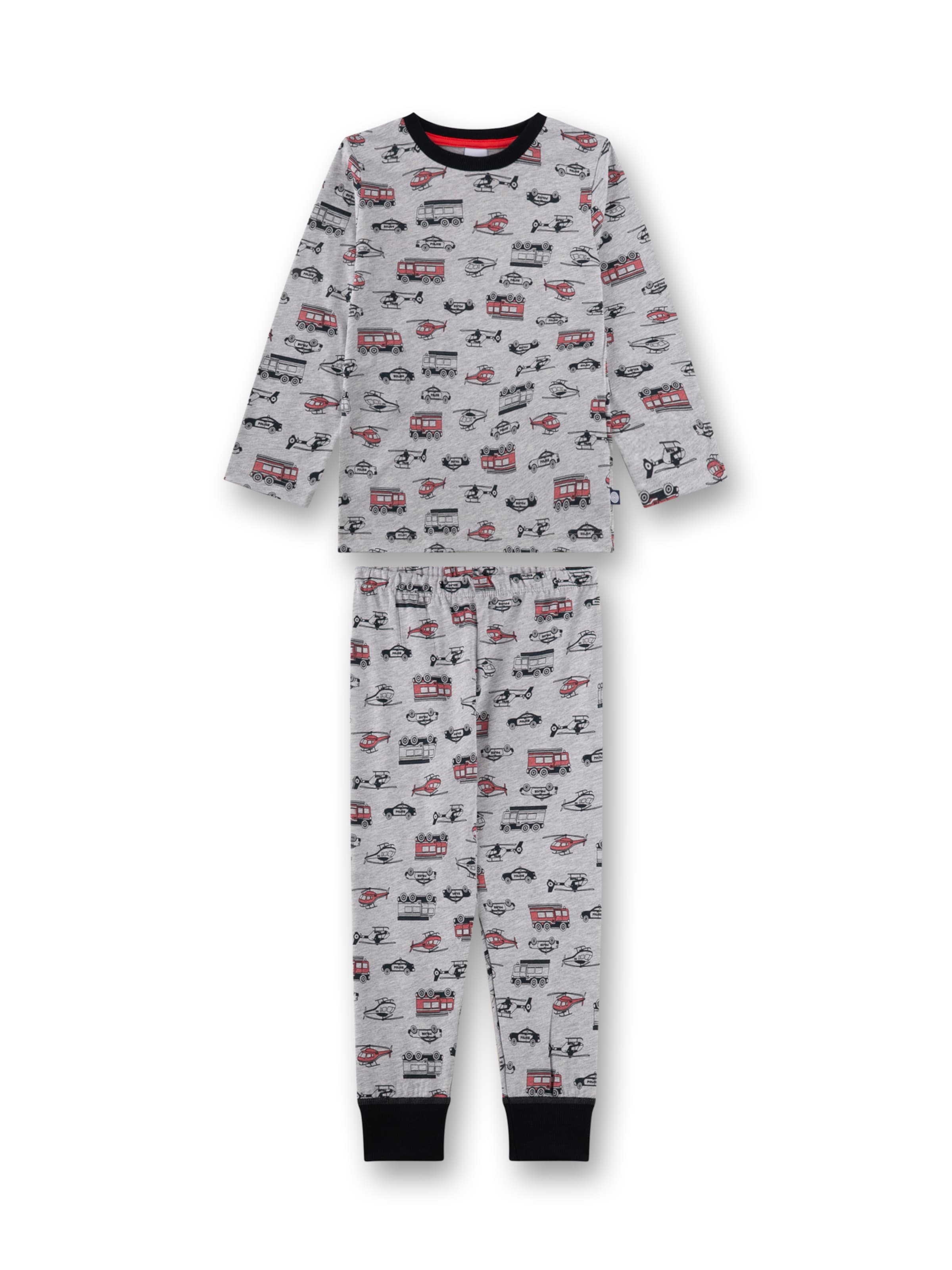 Sanetta Schlafanzug in Grau: Vorderseite