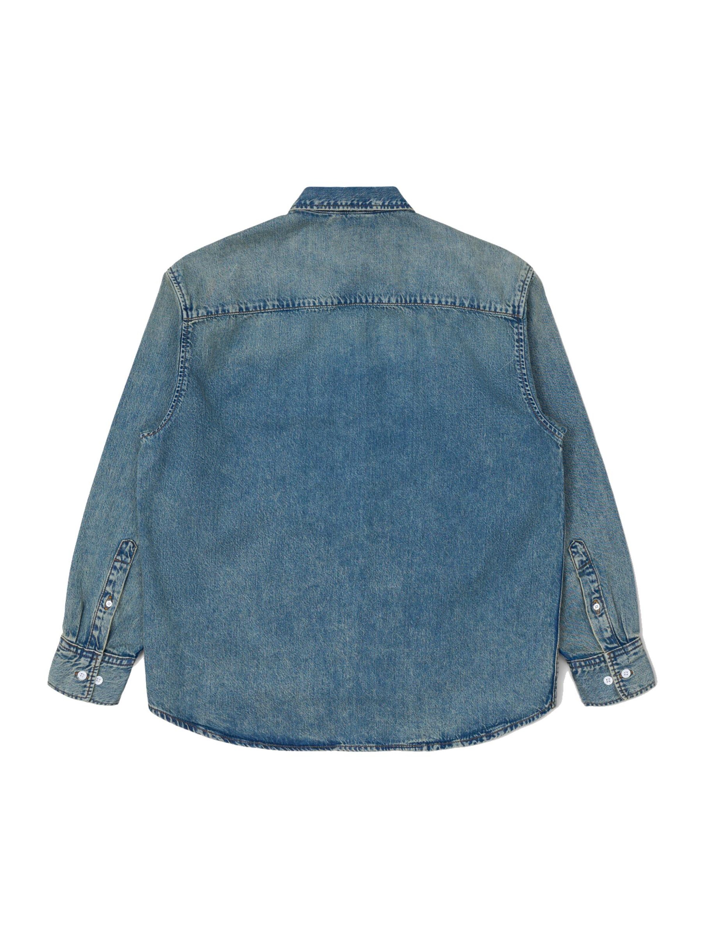 Dr. Denim Shirt 'Ray Denim' in Blauw