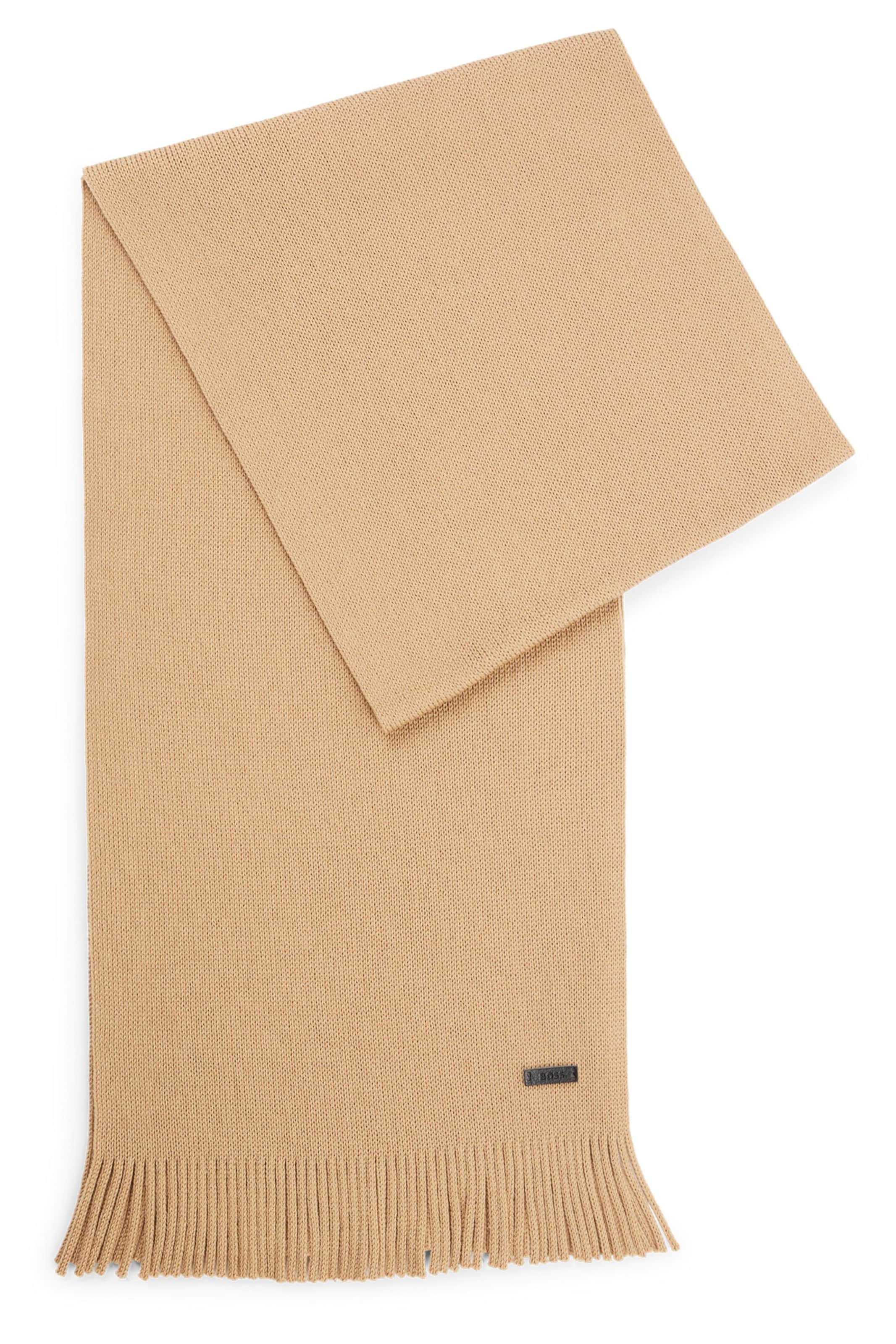 BOSS Schal 'Albas' in Beige: Vorderseite