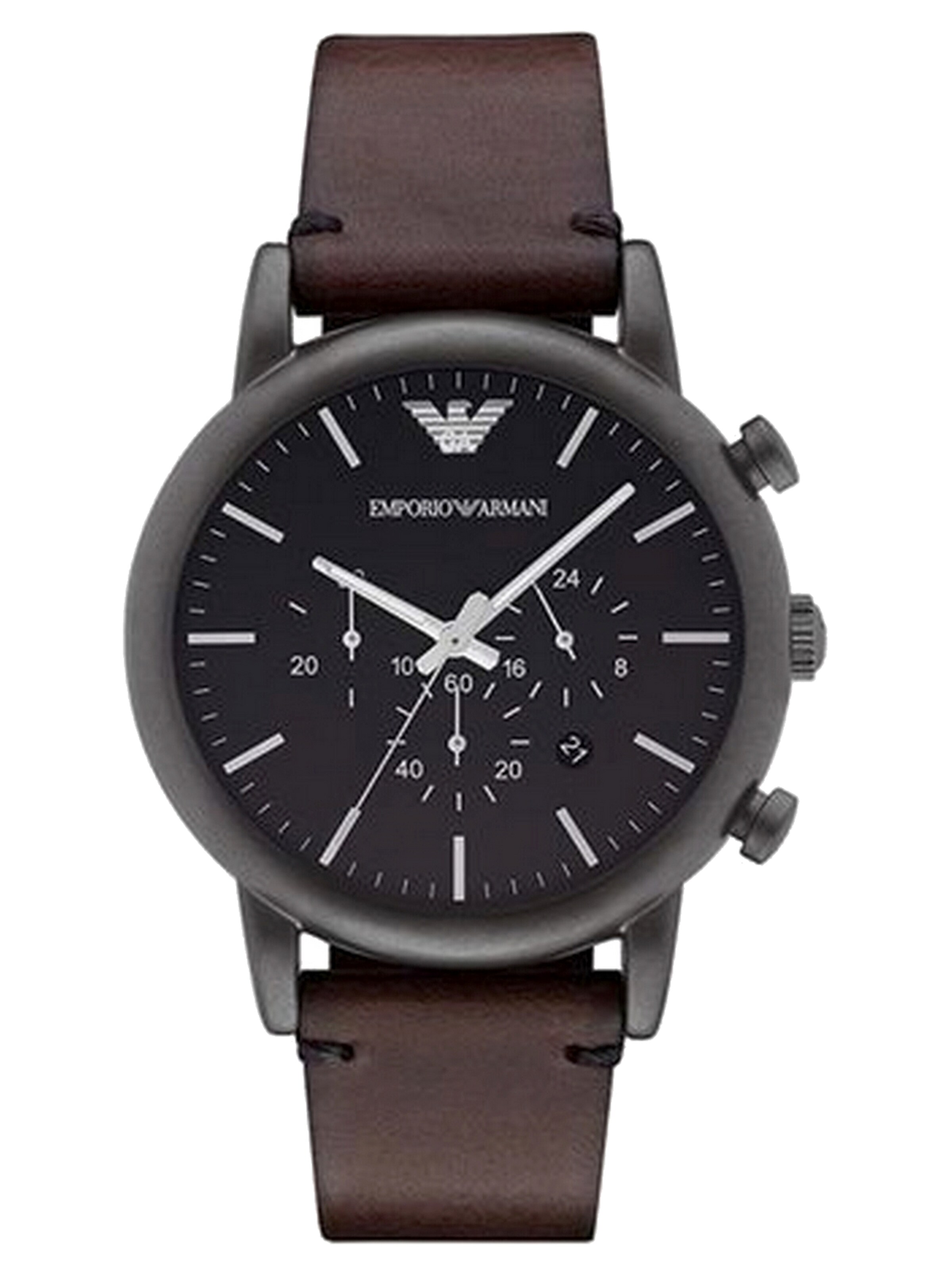 Emporio Armani Analog watch 'Luigi' in Brown, Item view