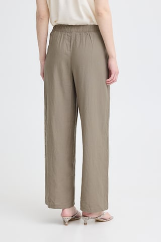 ICHI - Pierna ancha Pantalón 'IHLinno' en gris