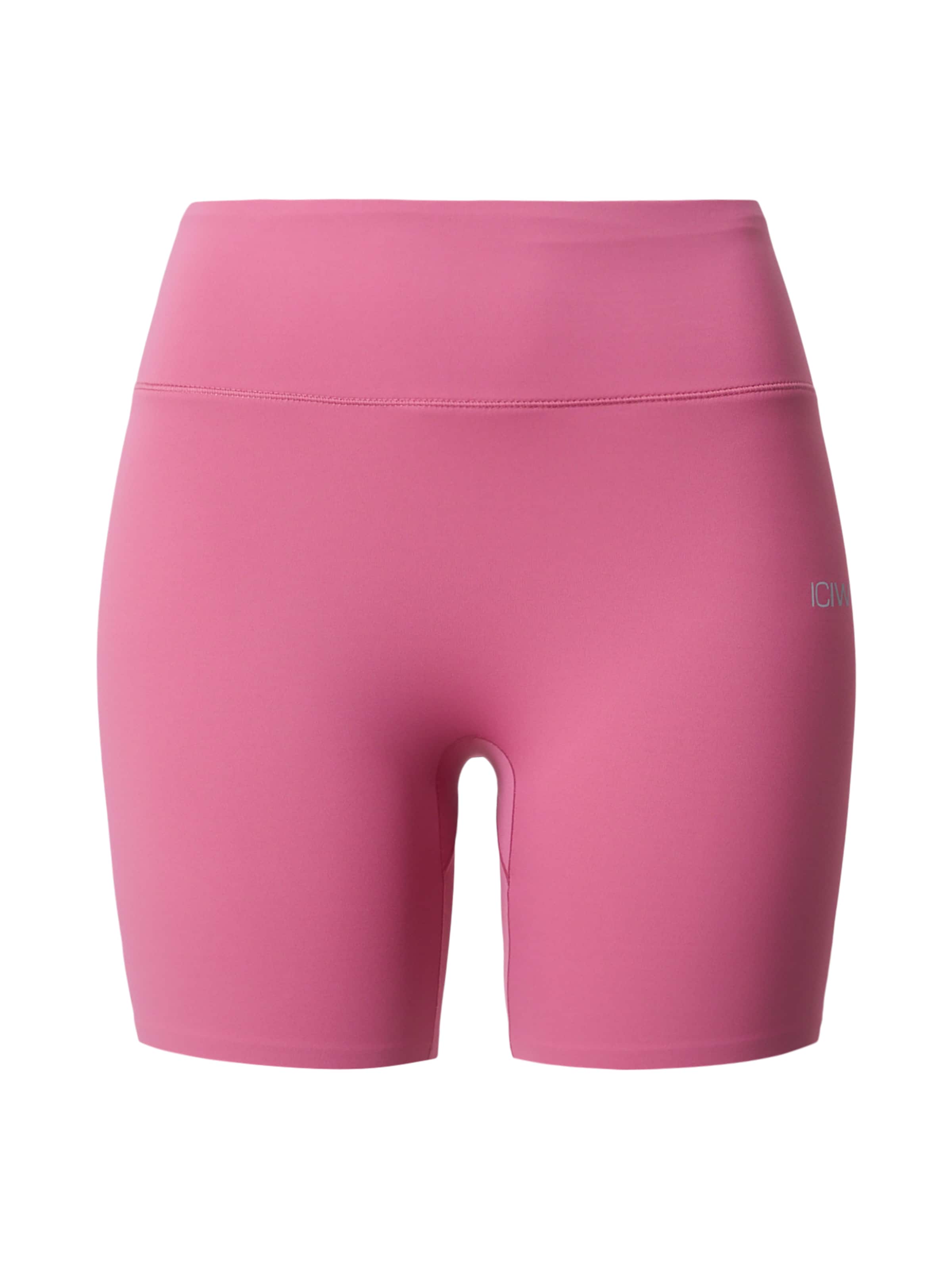 ICANIWILL Skinny Workout Pants 'Mirage' in Pink: front