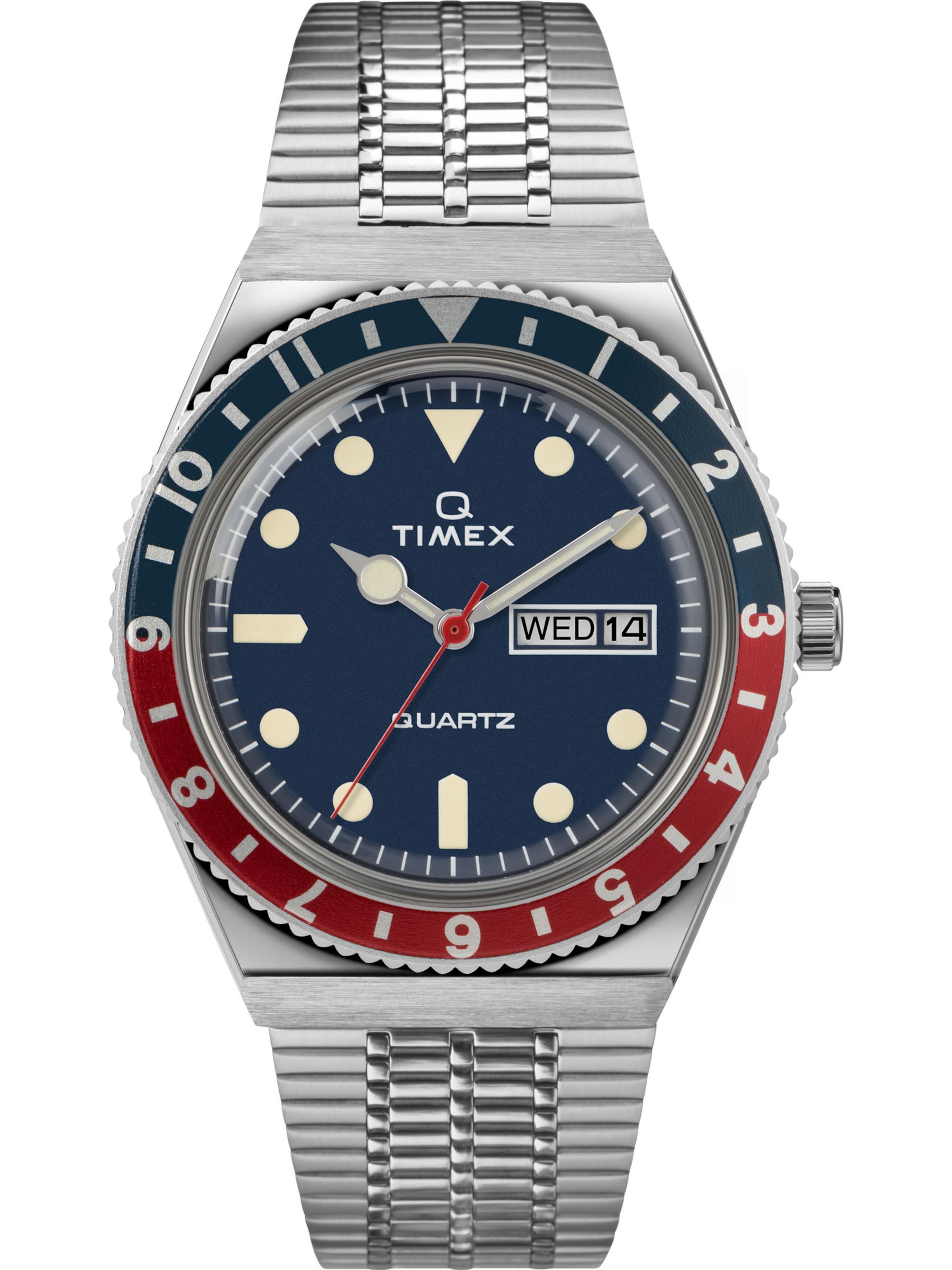 TIMEX Analoguhr in Silber: Vorderseite