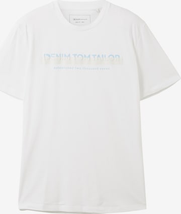 TOM TAILOR DENIM Футболка в Белый: спереди