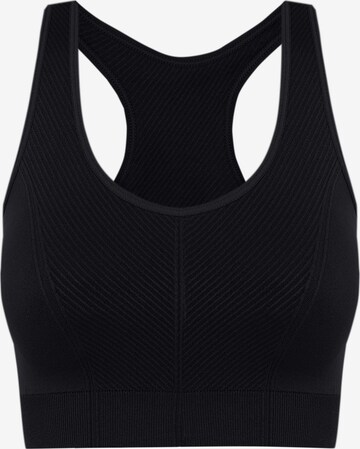 Born Living Yoga Sporttop ' Soma ' in Zwart: voorkant
