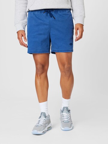 Superdry Normální Kalhoty – modrá: přední strana