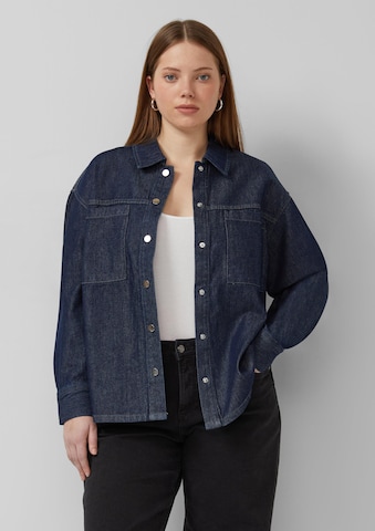 QS Bluse in Blau: Vorderseite