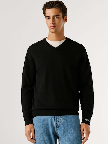 Pepe Jeans Trui 'Andre' in Zwart: voorkant