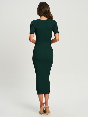 Tussah Dress 'LEONA' in Green: back