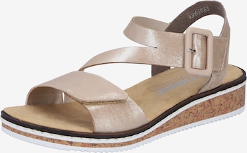 Rieker Sandale in Beige: Vorderseite