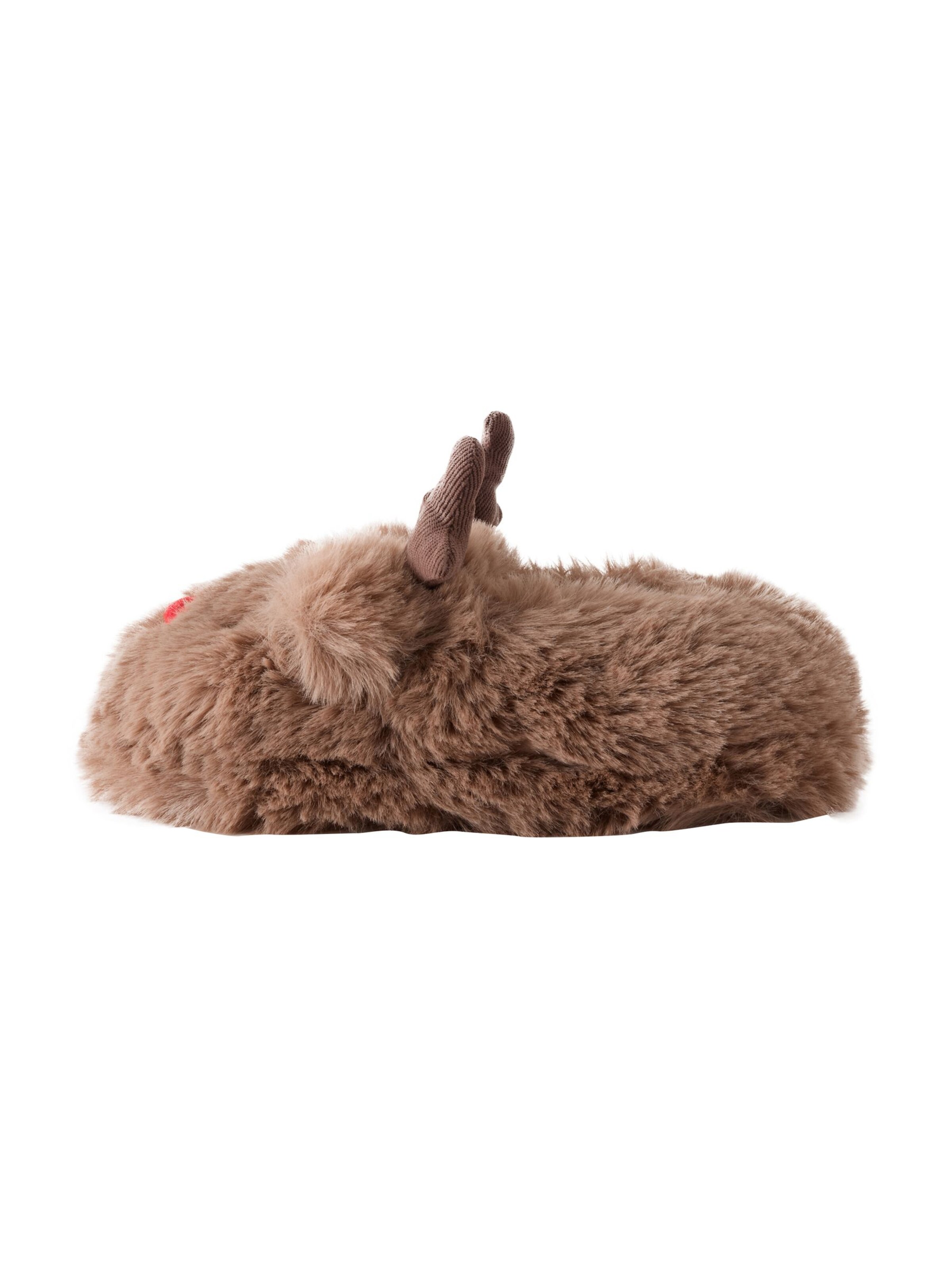 Pantoufle Next en marron : devant