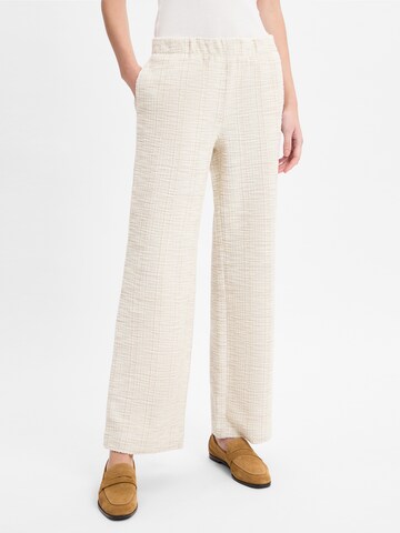 s.Oliver Flared Pleat-front trousers ' ' in Beige: front