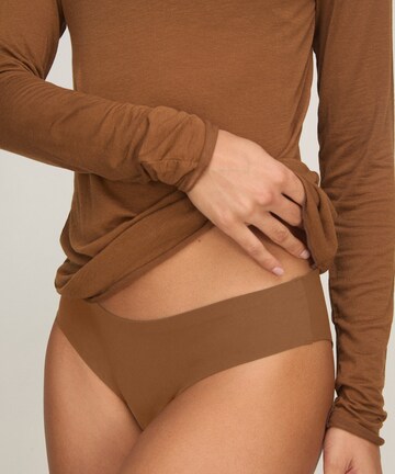 Hunkemöller Shirt 'Turleneck with Cashmere' in Brown