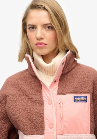 Veste en polaire Superdry en marron