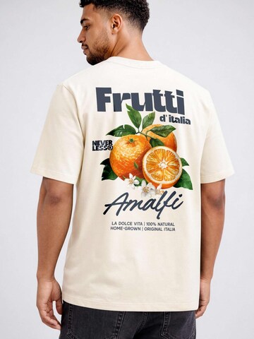 Neverless Shirt 'Frutti d' italia' in Beige