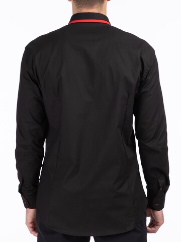 Reslad Slim Fit Hemd 'RS7050' in Schwarz