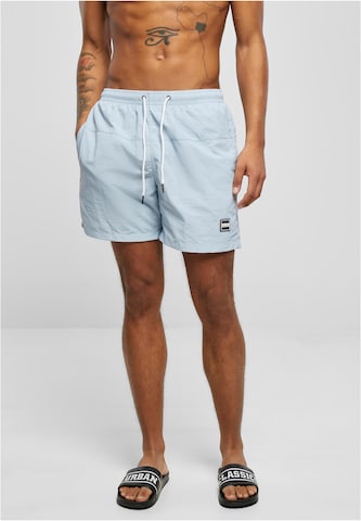 Shorts de bain Urban Classics en bleu : devant