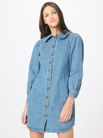 Dorothy Perkins Shirt Dress in Blue: front