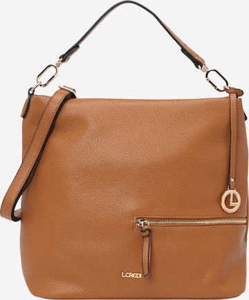 L.CREDI Shoulder Bag 'Klare' in Brown: front