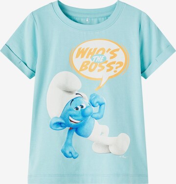 NAME IT Shirt 'Ant Smurf' in Blue: front