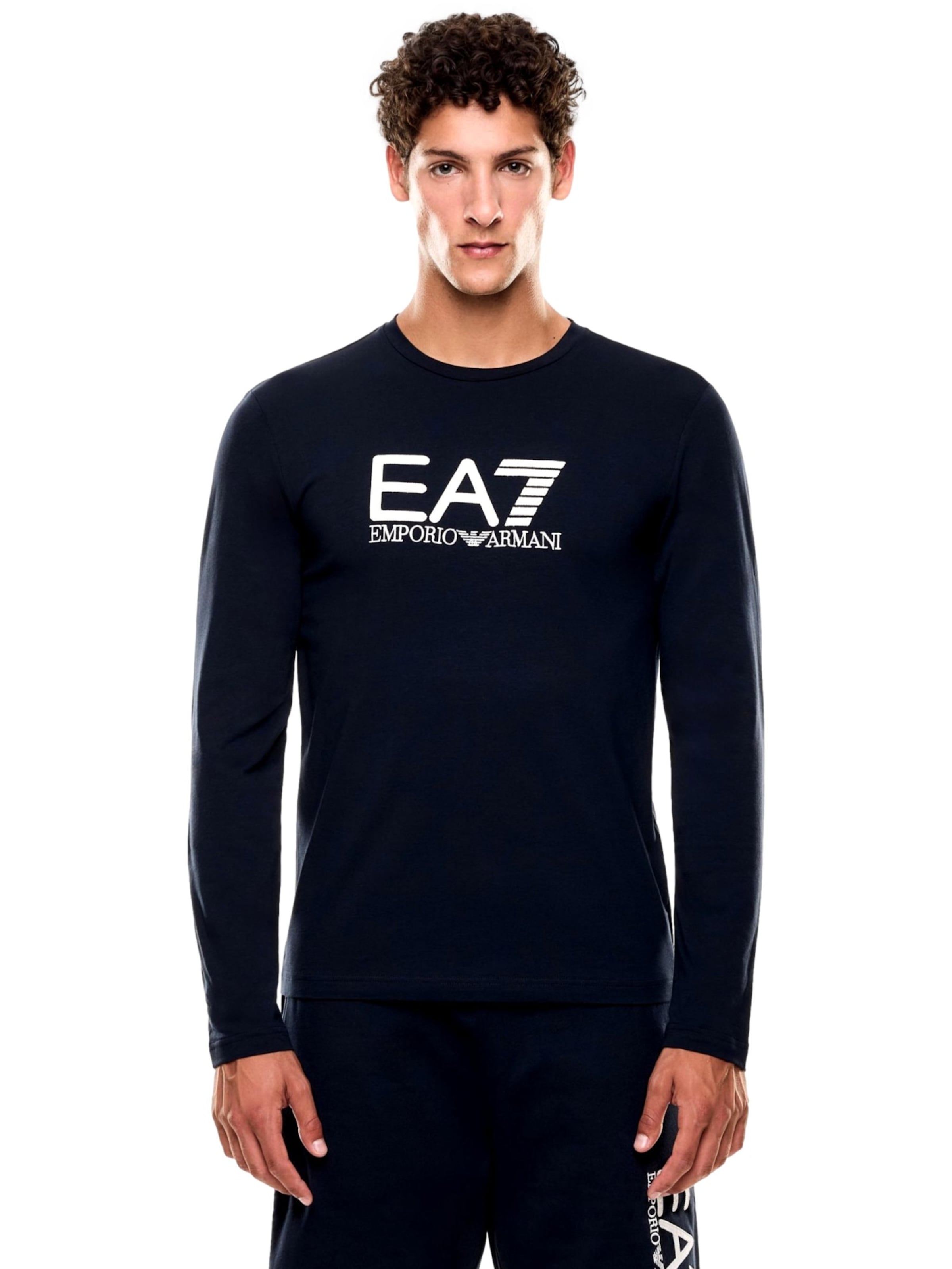 EA7 Emporio Armani Shirt in Blauw: voorkant