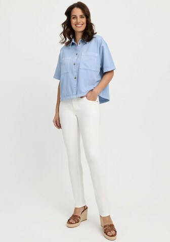 wonderjeans Slim fit Jeans in White: front