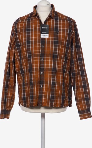 STRELLSON Button Up Shirt in L in Brown: front