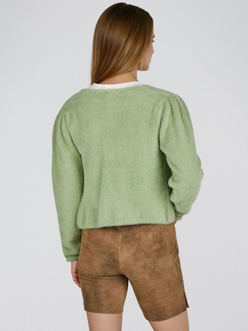 SPIETH & WENSKY Gebreid vest 'Hulla' in Groen