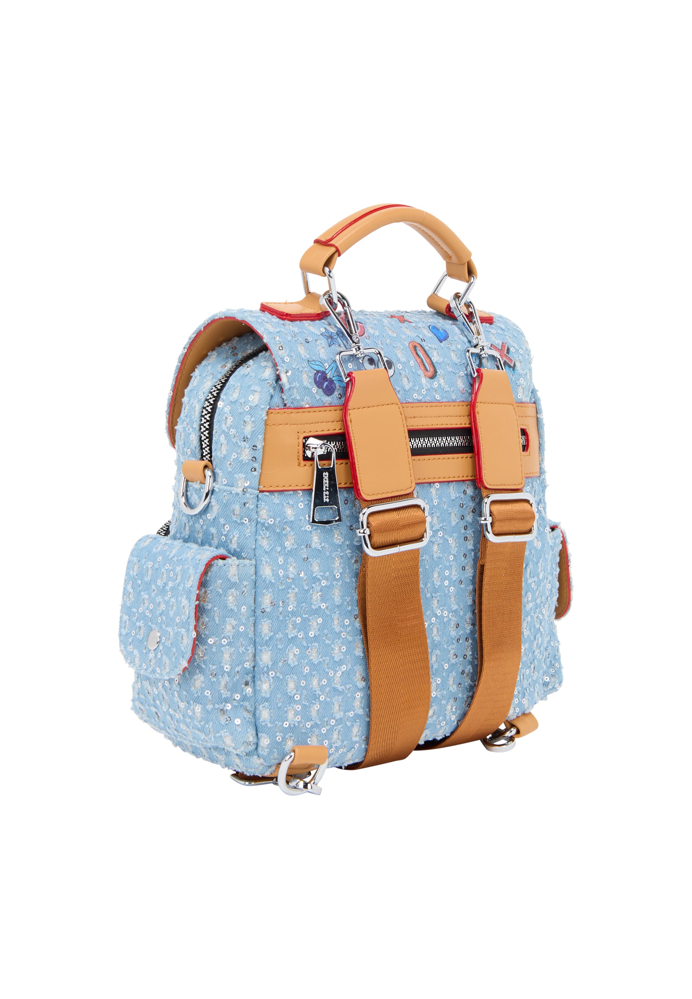 MYMO Backpack 'Pop Eyetheme' in Blue