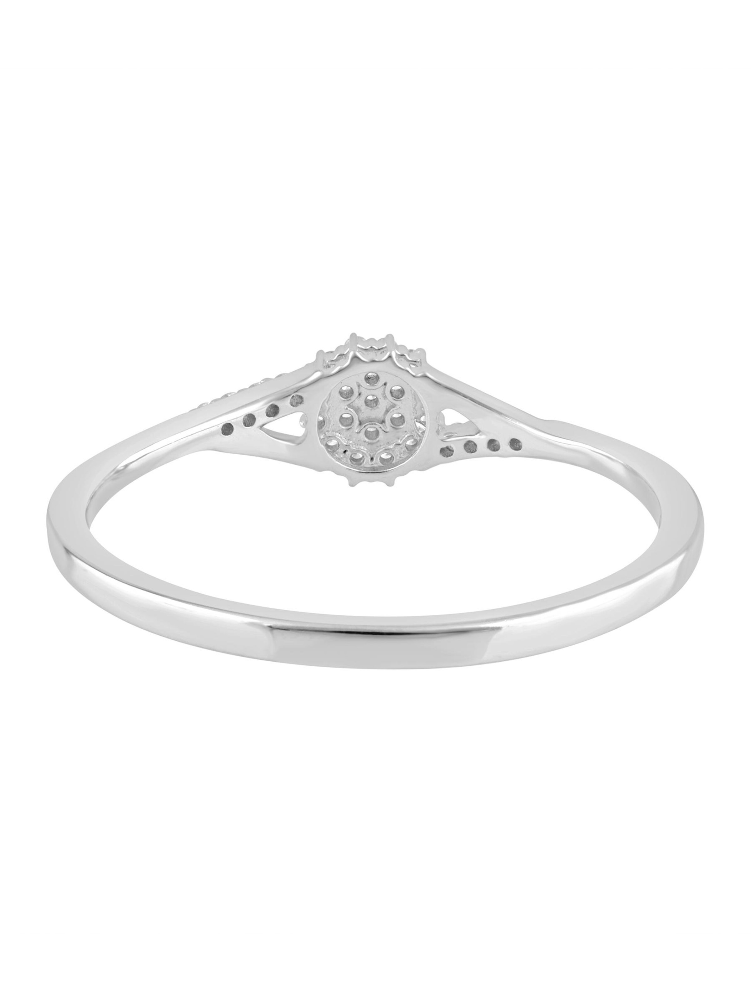 Diamant Exquis Ring‌ in Silber