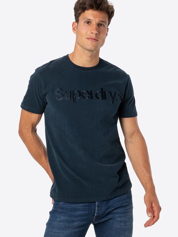 Superdry Shirt in Blauw: voorkant