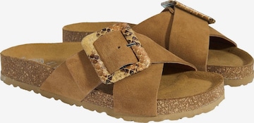 Desa - Zapatillas de casa 'Hausschuhe' en marrón: frente