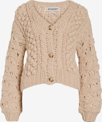ROUGE EDIT Strickjacke in beige, Produktansicht
