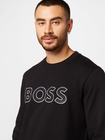 BOSS Sweatshirt 'Salbo' in Schwarz