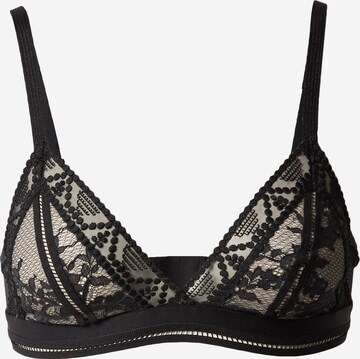 PASSIONATA Triangle Bra in Black: front