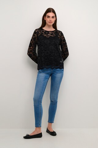 Cream Bluse 'Shuri' in Schwarz