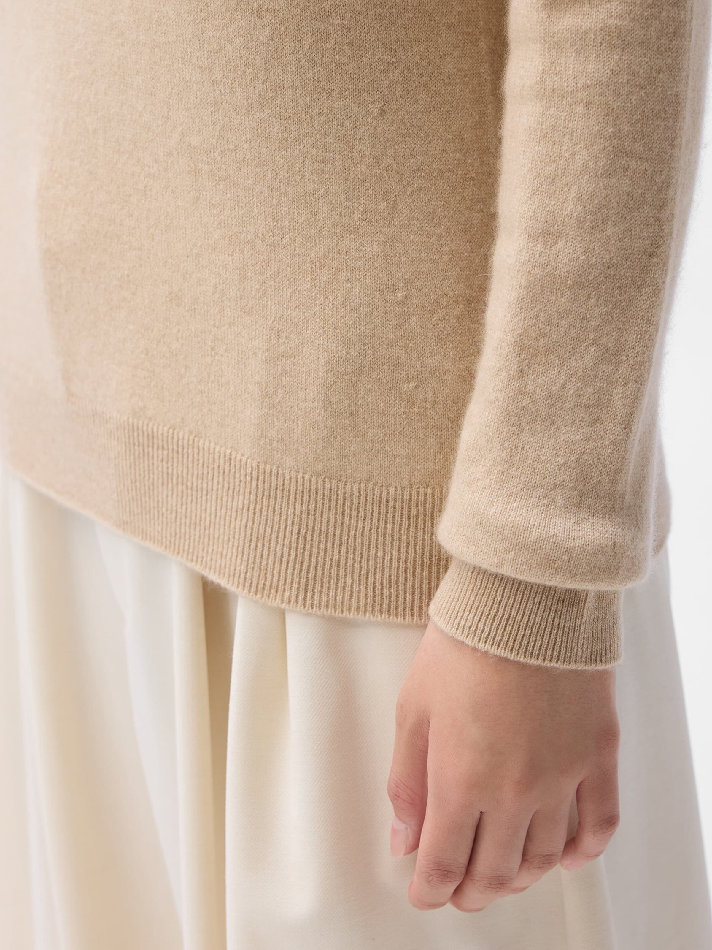 GOBI Cashmere - Jersey 'Women's Essential Cashmere Turtleneck Sweater' en rosa
