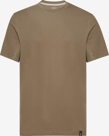 T-Shirt fonctionnel Boggi Milano en marron : devant