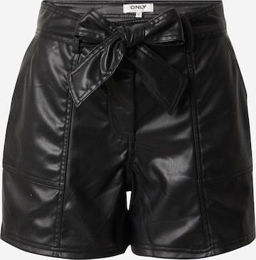 ONLY Regular Pants 'CLIO' in Black: front